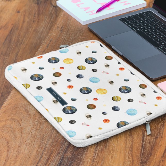 Planets Solar System Personalised Laptop Sleeve (Creator Uploaded)