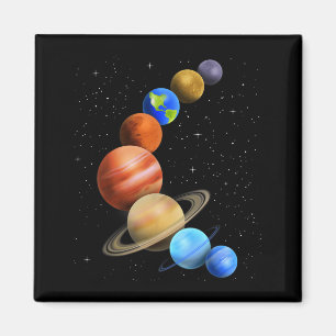 Planets Space Galaxy Solar System Men Women Kids 2 Magnet