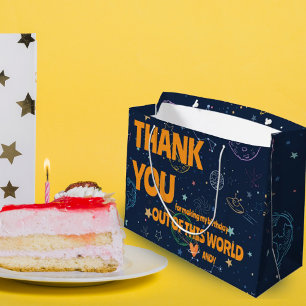 Planets & Stars Birthday Party Favour Thank You Large Gift Bag