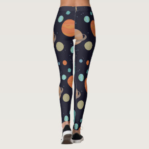 Planets, stars, galaxy leggings