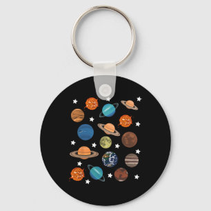 Planets Stars Moon Solar System Costume Halloween  Key Ring