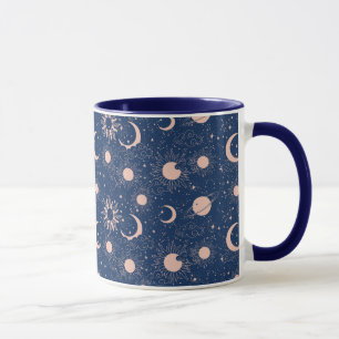 Planets & Stars Pattern Mug