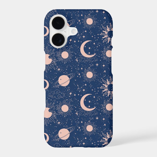 Planets & Stars Pattern Samsung Galaxy S21 Case (Back)