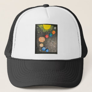 planets sun astronomy astrology mercury venus mars trucker hat