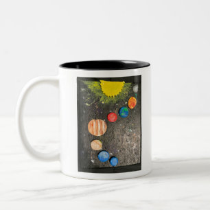 planets sun astronomy astrology mercury venus mars Two-Tone coffee mug