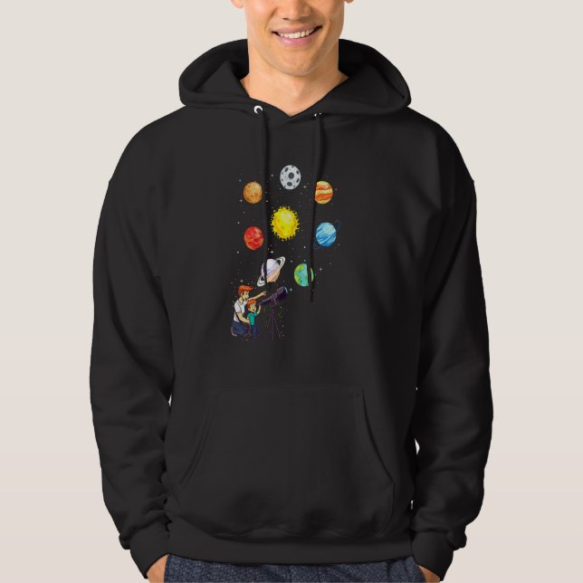 Planets Sun Description Hoodie (Front)