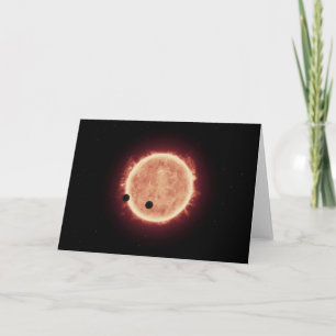 Planets Transiting Red Dwarf Star In Trappist-1 Card