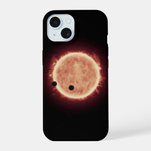 Planets Transiting Red Dwarf Star In Trappist-1 iPhone 15 Case