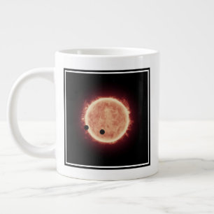 Planets Transiting Red Dwarf Star In Trappist-1 Large Coffee Mug
