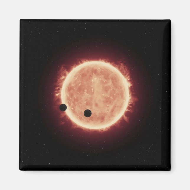 Planets Transiting Red Dwarf Star In Trappist-1 Magnet (Front)