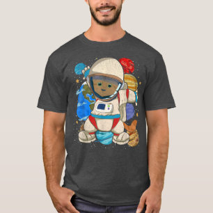 Planets Universe Outer Space Travel Pet Animal Ast T-Shirt