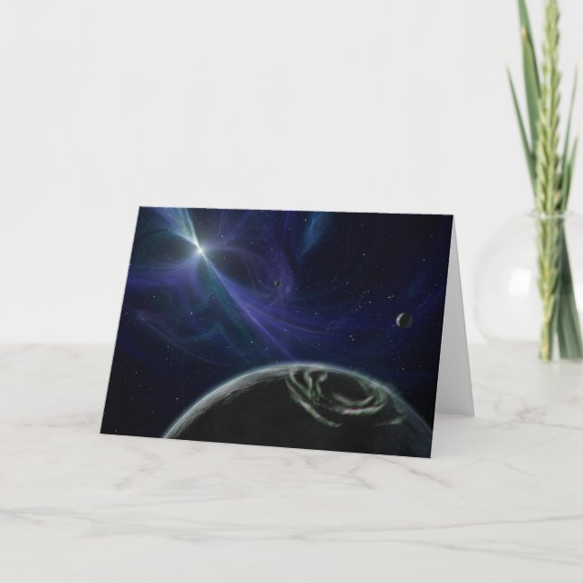 Planets with Star Pulsor on Notecard (Front)