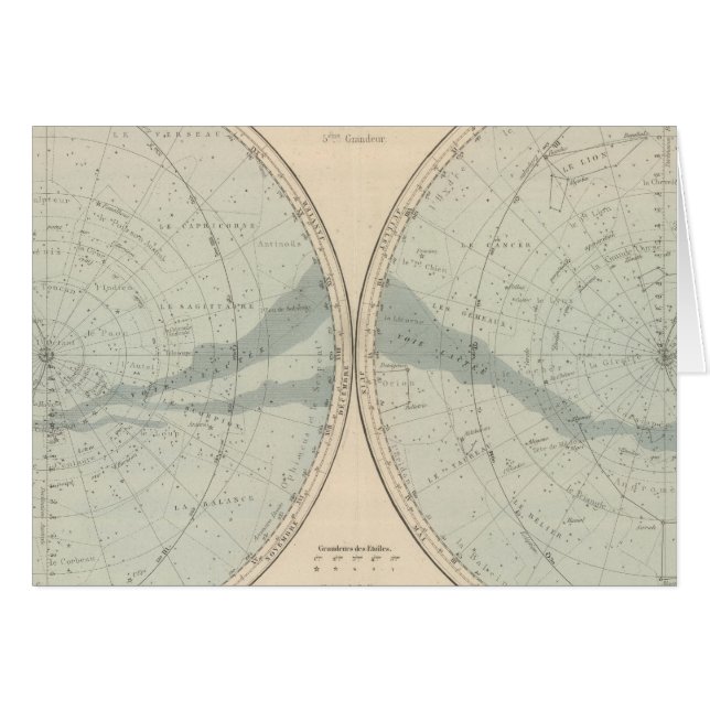 Planisphere Celeste Hemisphere (Front Horizontal)