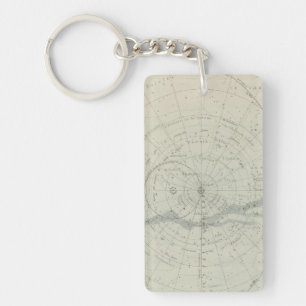 Planisphere Celeste Hemisphere Key Ring