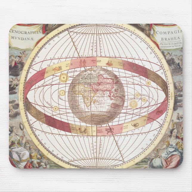 Planisphere, from 'Atlas Coelestis' Mouse Pad (Front)