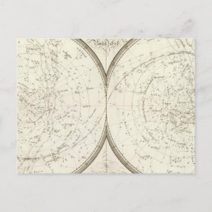 Planispheres celestes - Celestial Postcard