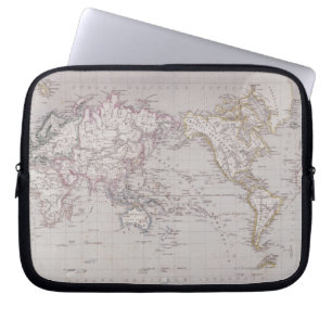 Planispheric Map of the World Laptop Sleeve
