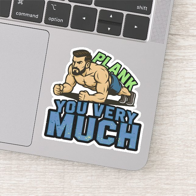 Plank You Very Much - Gym Humor Funny Workout Meme (Detail)