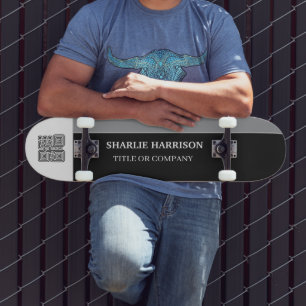 Planne with QR Code Skateboard