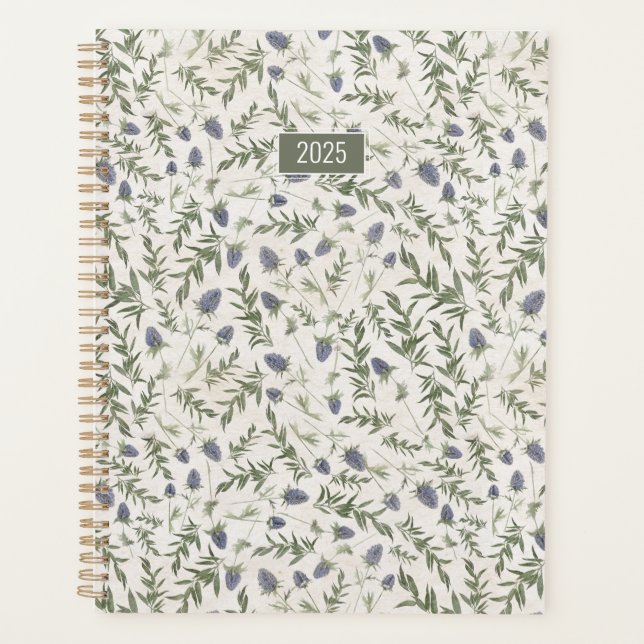 Planner 2025 Thistle Flowers (Front)