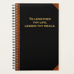 Planner Ben Franklin Quote Lengthen Life Vintage
