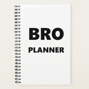 Planner For Men Bro Planner Black Font On White