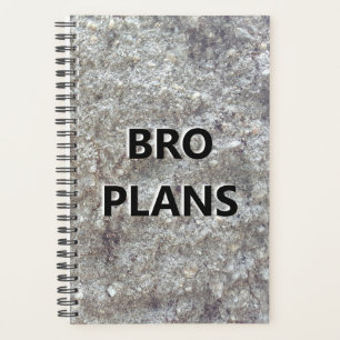 Planner For Men Bro Plans Engraved Carved Stone