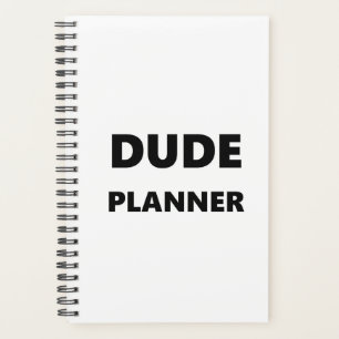 Planner For Men Dude Planner Black Font White