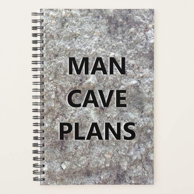 Planner For Men Man Cave Plans Engraved Carved (Front)