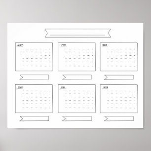 Planner for the week poster