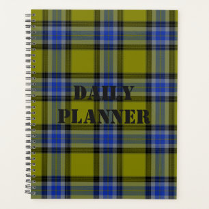 Planner - Green and Blue Plaid  HAMbWG