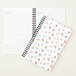 Planner - Hearts Pattern