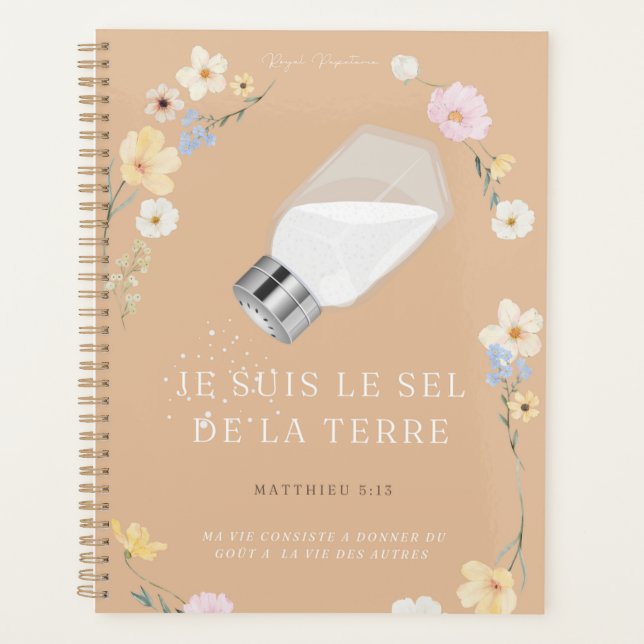 Planner "I am the salt of the earth" Organization (Front)