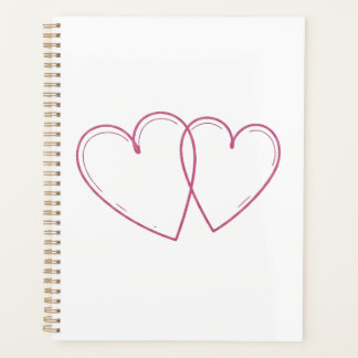 Planner Interlocking Hearts Notebook