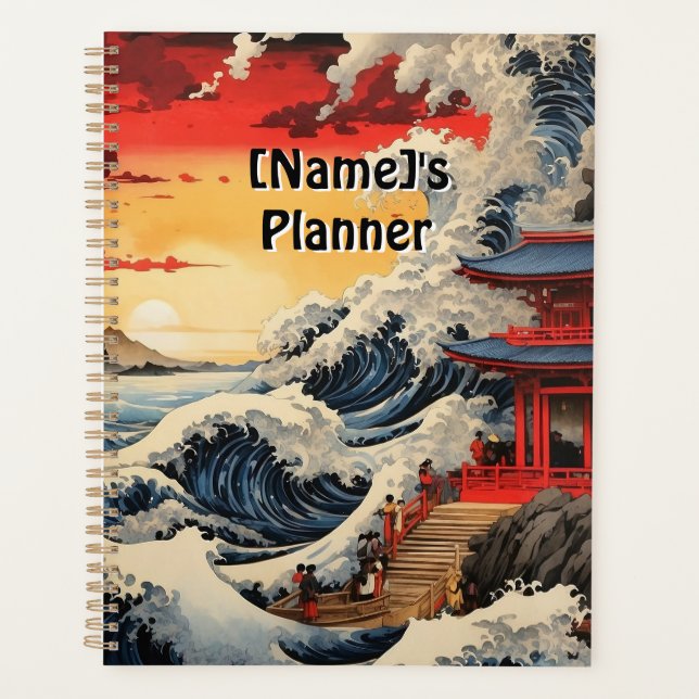 Planner- Japanese Mastery in Waves Planner (Front)