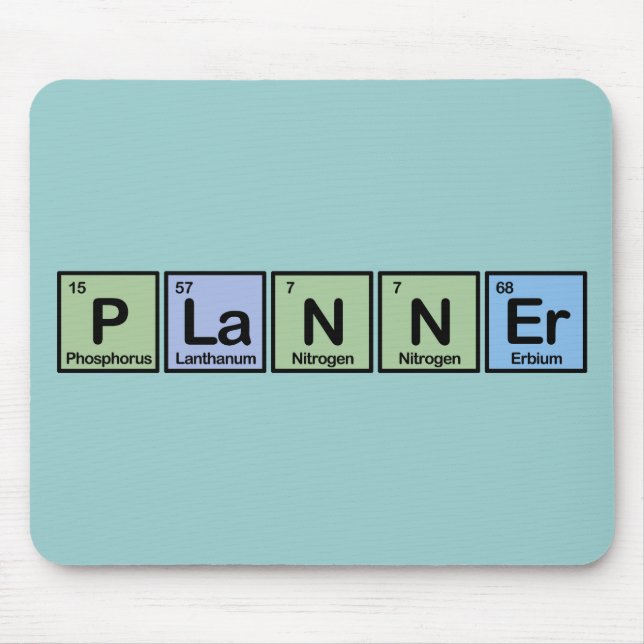 Planner made of Elements Mouse Pad (Front)