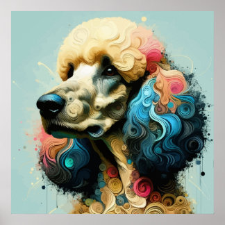 Planner Poodle Poster