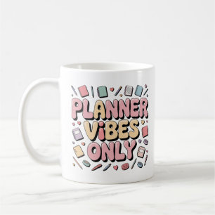 Planner Vibes Only Pastel Journaling Back to Schoo Coffee Mug