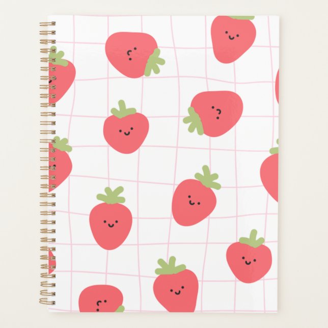 Planner with strawberry cute cover (Front)