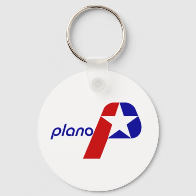 Plano (Texas) City flag Keychain (Front)