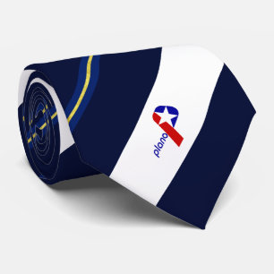 Plano (Texas) city flag Neck Tie