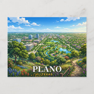 Plano Texas Travel Postcard