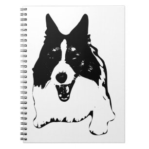 Plans Beside a Corgi Notebook