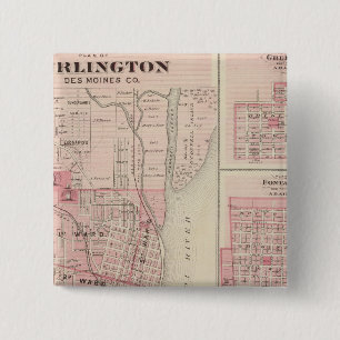 Plans of Burlington, Greenfield 15 Cm Square Badge