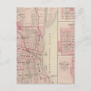 Plans of Burlington, Greenfield Postcard