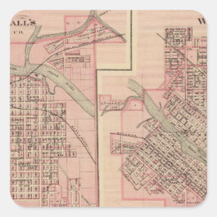 Plans of Cedar Falls 2 Square Sticker