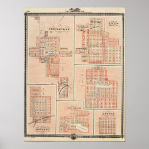 Plans of Centerville, Leon, Moulton Poster