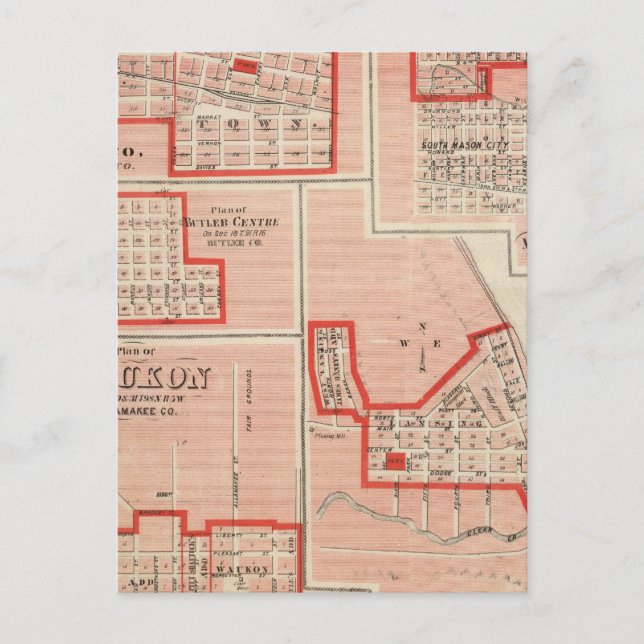 Plans of Cresco Postcard (Front)