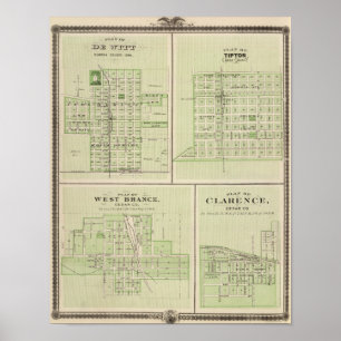 Plans of DeWitt, Tipton Poster