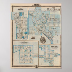 Plans of Fort Dodge, Humboldt Poster